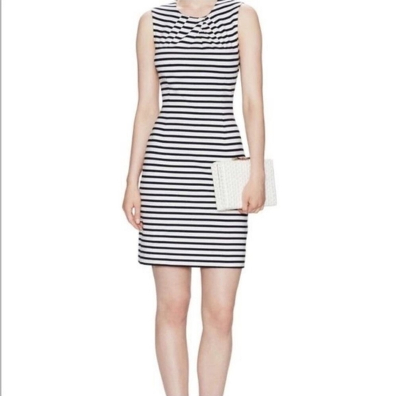kate spade Dresses & Skirts - Kate Spade Navy and White Striped Sleeveless Dress Sz 10